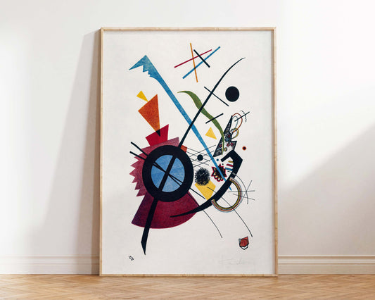 Wassily Kandinsky Art Print, Violet (1923) Reproduction Poster, Retro Abstract Wall Art, Antique Geometric Living Room Decor