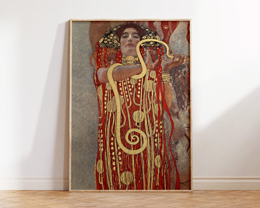 Gustav Klimt Print, Art Nouveau Painting Reproduction, Hygieia Famous Artwork Print, 1900s