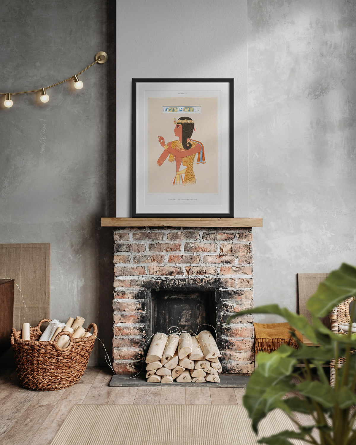 Ancient Egyptian Art Print by Émile Prisse d'Avennes, Vintage Egyptology Art Reproduction, Antique Egypt Mythology Wall Art