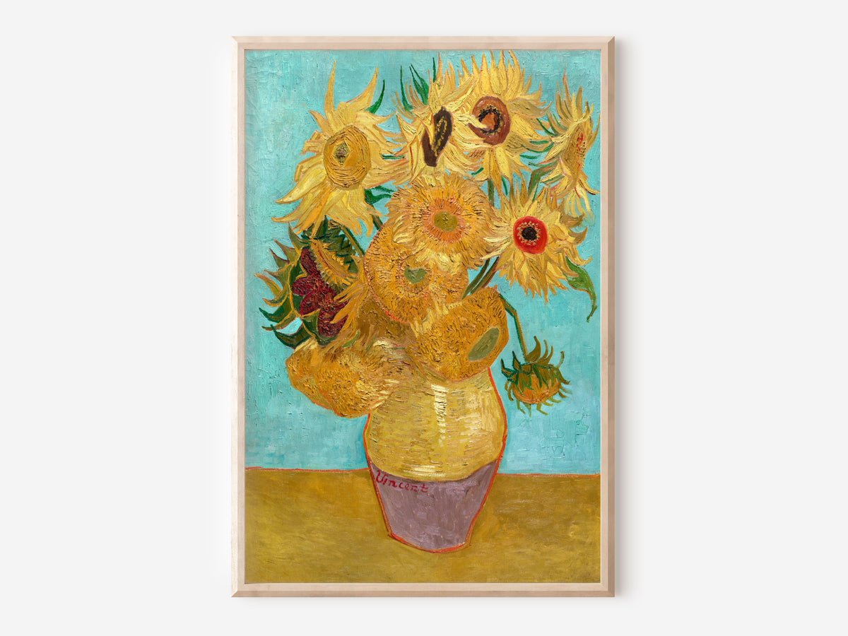Vincent van Gogh Print, Sunflowers (1888) Vintage Oil Painting Reproduction, Living Room Fine Art Print, Art Lover Gift